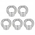 Uxcell Lifting Eye Nut M10 Female Thread C15 Carbon Steel Round Shape For Rope Fitting Pack Of 5