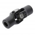 Ocpty Black Steering Joints 9 16-26 Spline X 3 4 Smooth Round U-joint Shaft