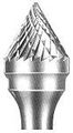 Burs Flame Shape Star Usa Series 483 Sh-41 X 4 1 8 Shank Dia 