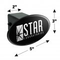 The Flash Tv Series Star Labs Logo Oval Tow Trailer Hitch Cover Plug Insert