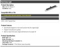 3rd Third Brake Light Lens Compatible With 2010-2015 Toyota Prius