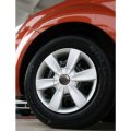 Usonline911 4 Pack Lot 60mm Carbon Fiber Veins Emblem Sticker Rim Hub Cup Caps Cover Car Wheel Center Cap