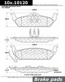 Stoptech 103 10120 Brake Pad Ceramic 