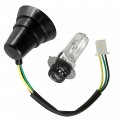 Caltric Left Or Right Headlight Socket Cord And Bulb Compatible With Yamaha Wolverine Yfm350fx 4x4 1995-1999