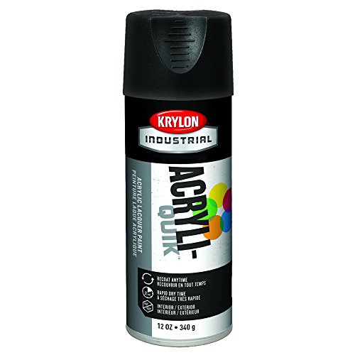 Krylon Interior Exterior Enamel Spray Paint 12 Oz Flat Black Pack Of 6