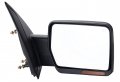 Zaposts Towing Mirror Fit For 2007-2014 Ford F150 Power Heated W Amber Signal W Puddle Light Manual Folding Passenger Side 