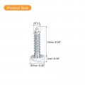 Uxcell St3 5x15mm White Screws Self Tapping 50pcs Pan Head Phillips Wood For Woodworking