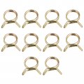 Double Wire Spring Hose Clamp 30pcs 65mn Steel 23mm Inner Dia Fit 24mm-25 3mm Od Fuel Line Silicone Tube Clips Color Zinc 