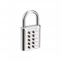 Uxcella 10-digit Combination Padlock Push Button Locker Cabinet Lock Silver Tone 2pcs