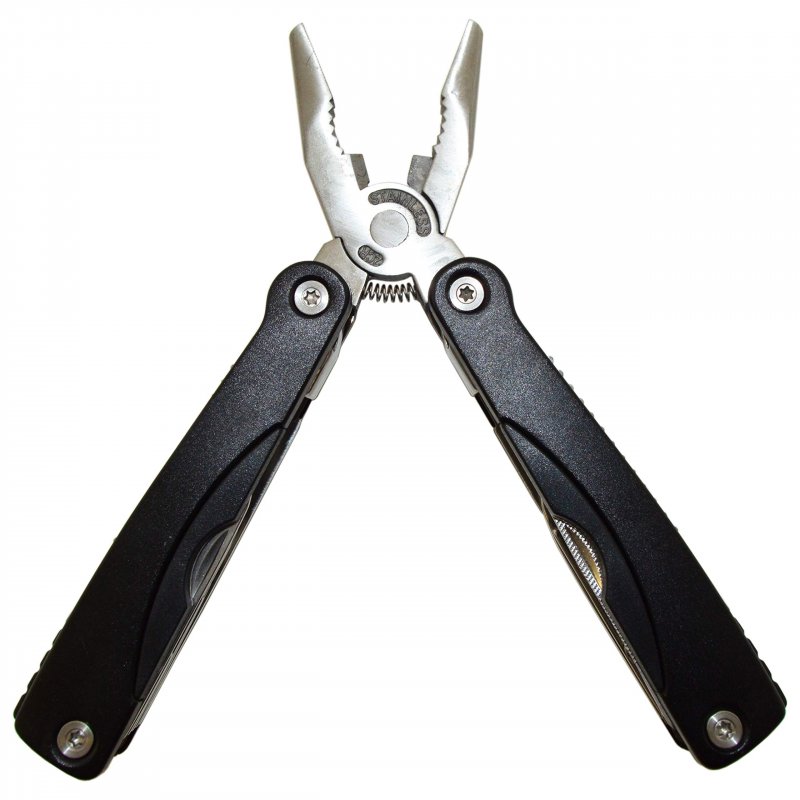 Portable Multi-tool With 15 Components And Nylon Holster Rugged Stainless Steel Construction By Ex Electronix Express