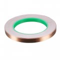 Uxcell Dual Sided Conductive Tape Copper Foil Adhesive 10mm X 30m 98ft For Guitar Emi Shielding Crafts Electrical Repairs