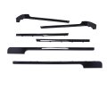 6pcs Door Side Body Molding Trim Strip Kits For Range Rover L405 2013 2014 2015 2016 2017 2018 2019 2020 2021 2022 Black 