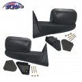 Tom Towing Mirror Manual Textured Black Pair Set For 1994-2002 Dodge Ram 1500 2500 3500 Ch1321258 Ch1320258