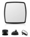 Lower Door Mirror For International Durastar Workstar Prostar 2002 2023 Wide Angle Side Rear View Black Abs Housing Universal 