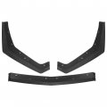 Hecasa Front Bumper Lip Compatible With 2018-2023 Ford Mustang Gt Model Only 3-piece Lower Spoiler Splitter Body Kit Protector