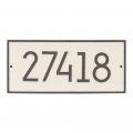 Whitehall Custom Hartford Rectangle Modern Address Plaque 16 25 H X 7 5 W 1 Line 