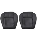 Front Driver Passenger Bottom Replacement Leather Seat Covers Perforated Black For Jeep Commander 2006 2007 2008 2009 2010 