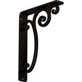 Ekena Millwork Bktm01x070sav 2 W X 7 1 D 10 H Avery Wrought Iron Bracket Single Center Brace 