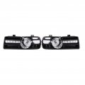 Fydun Front Bumper Fog Lamps Lights Grilles 6000k With Led Daytime Running Lamp For Tdi Mk4 1997-2006