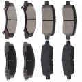 Ocpty Ceramic Brakes Pads Quick Stop Front Rear Brake Pad Fit For 2009 Buick Allure Lacrosse 2011-2013 Chevrolet Impala