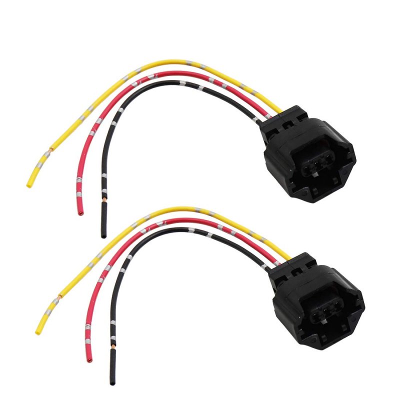 2pcs Dc 12v Speed Sensor Connector Car Wiring Harness Adapter Socket Pigtails