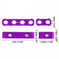 X Autohaux 4 Set 8mm Car Engine Spark Plug Wire Separator Looms Divider Organizer Clamp Aluminum Alloy Purple