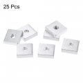 Uxcell Square Nuts M6x18mmx5mm Zinc-plated Metric Coarse Thread Assortment Kit 25 Pcs