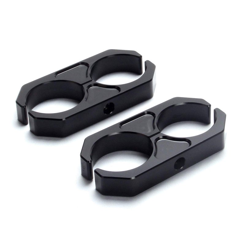 Universal Billet T6 Aluminum Suspensions Coilover Reservoir Brackets For 25-237429 B8 5160 Shock Absorber