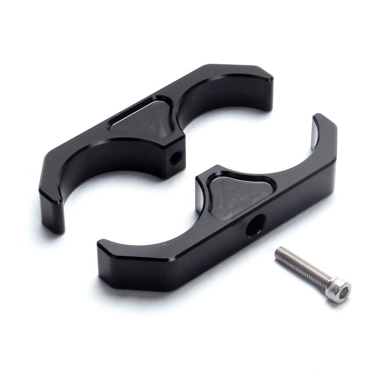 Universal Billet T6 Aluminum Suspensions Coilover Reservoir Brackets For 25-237429 B8 5160 Shock Absorber