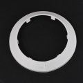 Uxcell Pipe Cover Decoration 110mm Pp Plastic Escutcheon Water Drain Line White 2pcs