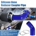 X Autohaux 1 Set 45 Degree 2 0 Inch To 5 Id 4ply Car Elbow Reducer Silicone Hose Coupler Intercooler Tube Intake Piping With
