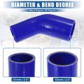 X Autohaux 1 Set 45 Degree 2 0 Inch To 5 Id 4ply Car Elbow Reducer Silicone Hose Coupler Intercooler Tube Intake Piping With