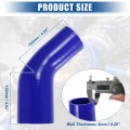 X Autohaux 1 Set 45 Degree 2 0 Inch To 5 Id 4ply Car Elbow Reducer Silicone Hose Coupler Intercooler Tube Intake Piping With