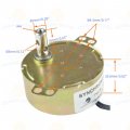 Chancs Synchronous Turntable Motor Electric2 5 3rpm Min 50 60hz 4w Ccw Cw Ac100 127v Synchron Motor For Cup Turner Cuptisserie