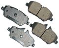 Eur1308 Euro Ultr Ceramic Disc Brake Pad Kit Grey Rear Passenger Car Vehicle Specific Fit 