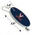 Graphics More University Of Virginia Cavaliers Logo Floating Keychain Oval Foam Fishing Boat Buoy Key Float