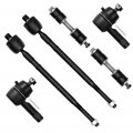 6pcs Front Suspension Kit Outer Inner Tie Rod End Rear Sway Bar Link Replacement 2002-2007 For Mitsubishi Lancer Fwd 