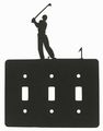 Male Golf Triple Light Switch Plate Cover 