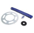 Blue Non O Ring Chain And Sprocket Kit For Yamaha Yz250 1999 To 2014 Yz400f Silver 15 Tooth Front 50 Rear 114l