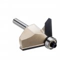 Chamfer Router Bits 1 4-inch Shank With 45 Degree 7 8-inch Cutting Length Edge Forming Cutter Tungsten Carbide Tip For 