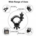 Uxcell Light Truss Clamps Aluminum Alloy Stage Lighting Pipe O Clamp For 0 94-1 02inch Od Tube Max Load 10lb Single Buckle