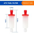 2 Pack 1 4 Fuel Lines Inline Filter For 2006-2011 Polaris Hawkeye 300