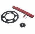 Kawasaki Klx400 Klx 400 Red O Ring Chain And Sprocket Black 14 50 116l