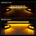 Opp Ulite Silverado Cab Lights Amber 30 Led Smoke Cover Lens Marker Top Roof Running Light Assembly 3pcs Fit For 2007-2014
