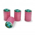 Crazy Cat Lady Aluminum Tire Valve Stem Caps Pink Resin Topped Wheel Rim Covers For Cars Trucks And Vans 4 Piece Set