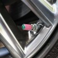 Crazy Cat Lady Teal Orange Black Brown Tire Rim Wheel Aluminum Valve Stem Caps