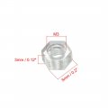 Uxcell Nylon Hex Nut M3x0 5mm Metric Coarse Thread Hexagon Nuts 100 Pcs Clear