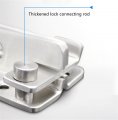 Esupport Flip Door Sliding Latch Stainless Steel Bar Gate Latches Right For Safety Barn Double Bolt Lock Pack Of 4