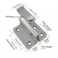 Esupport Flip Door Sliding Latch Stainless Steel Bar Gate Latches Right For Safety Barn Double Bolt Lock Pack Of 4