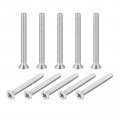Uxcell 1 4-20x2-1 2 Flat Head Machine Screws Phillips 304 Stainless Steel Bolts 10pcs